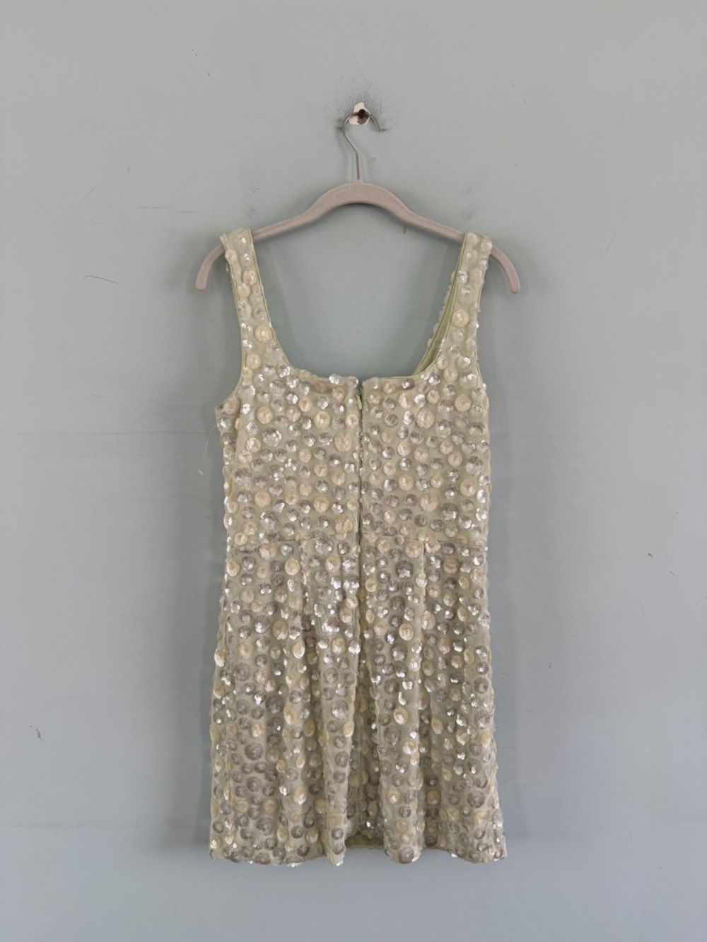 NWT Dress The Population Moxie Lemongrass Multi Sequin Yellow Mini Dress - Picture 5 of 8
